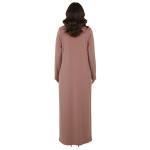 Luxury Sky Blue Velvet Abaya with Delicate Embroidery – Soft, Elegant & Stylish