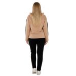 Women’s 2-Piece Lounge Set – “Baby It’s Cold Outside” Graphic Hoodie & Striped Leggings
