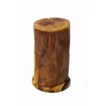 Handcrafted Natural Wood Lamp with Vertical Light Strips – Rustic Modern Lighting Decor