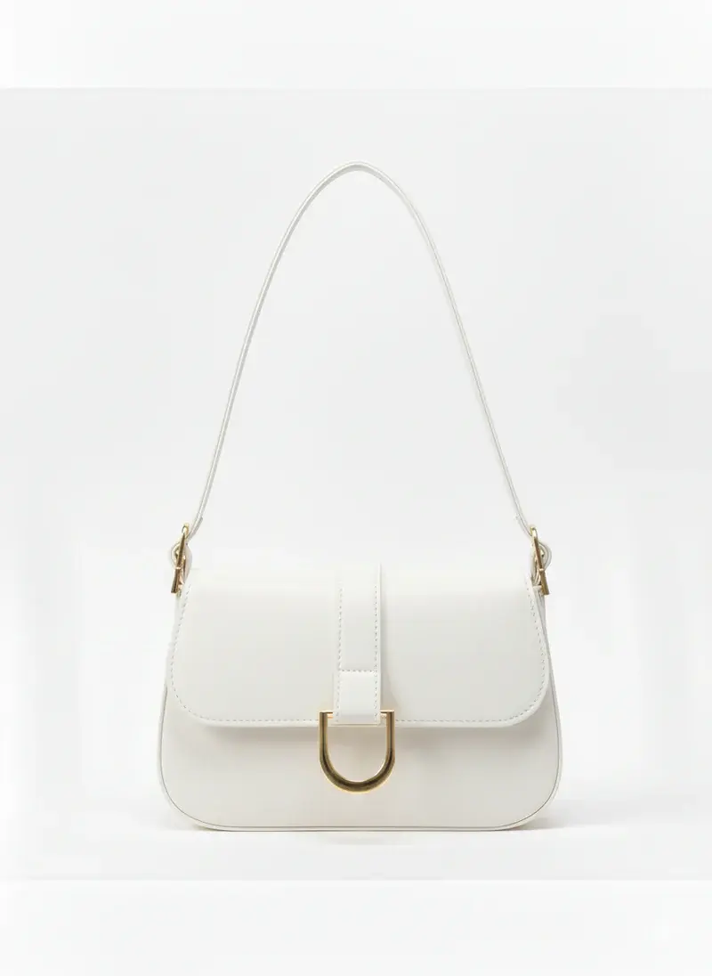 Classic Shoulder Bag with Gold Clasp BA-56