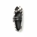 Cowhide Buckle Ballet
