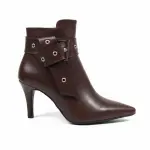 Boot Mid Heels Leather R-599