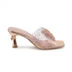 Elegant Clear Heels with Sparkling Butterfly Detail S-8