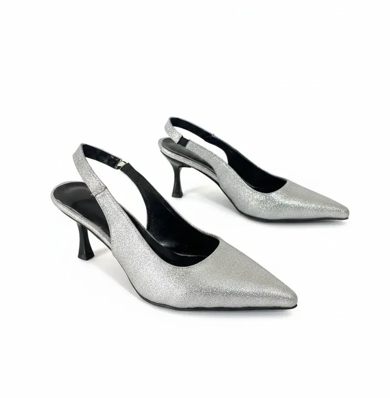 Elegant Shimmer Slingback Heel C-81