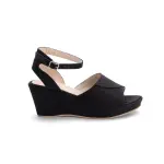 Sandal Wodge Heel With Belt Buckle-W-6