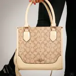 LEATHER HAND BAG COACH BG-4