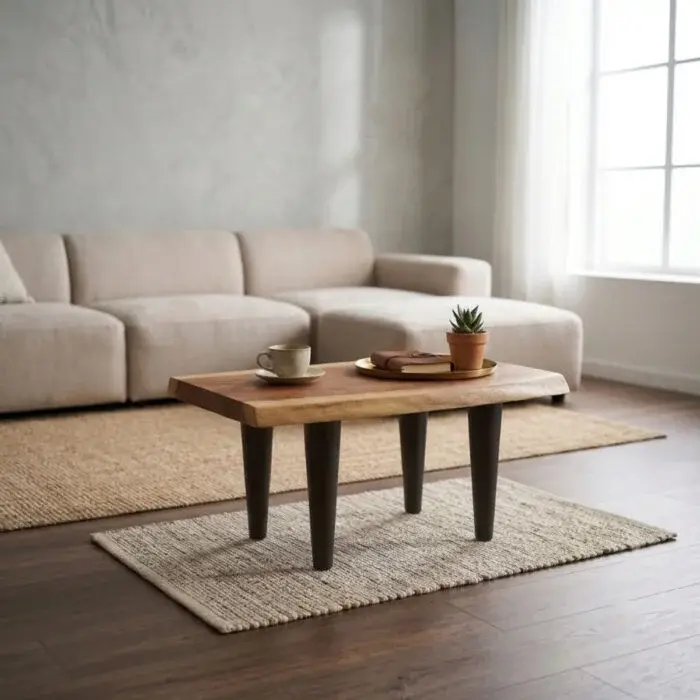 Boho-Style Solid Wood Table with Premium Rustic Design