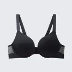 Seamless Soft Wire Plunge Bra Deep V Push Up Smooth Bralette