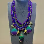 Orchid Sea Layered Heishi Necklace