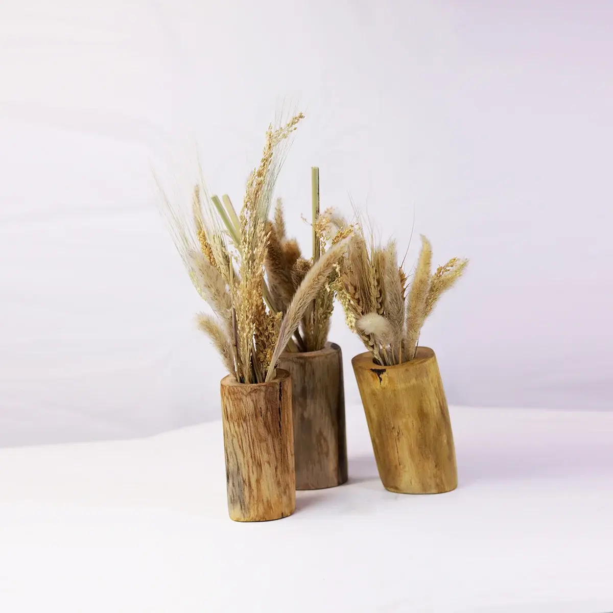 Handcrafted Natural Wooden Vase Elegant Boho Decor for Modern Homes 600 EGP