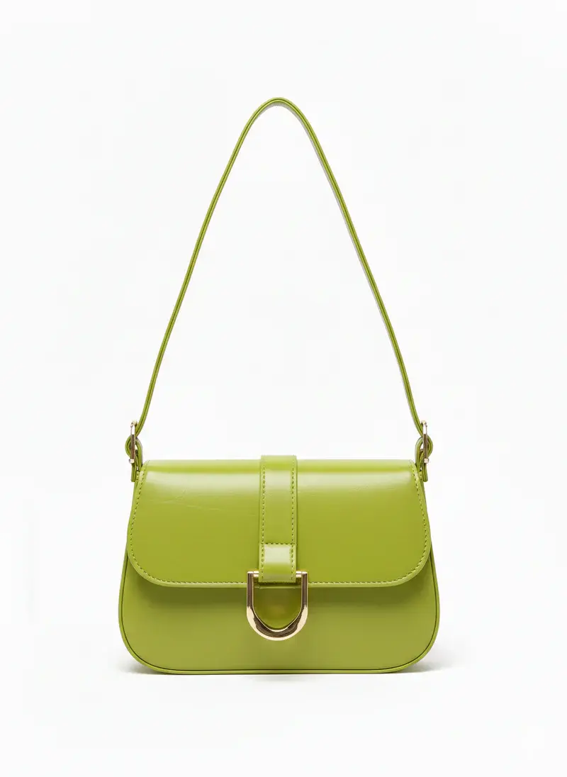 Classic Shoulder Bag with Gold Clasp BA-56