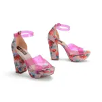 Multicolored Heel Sandal - R-107