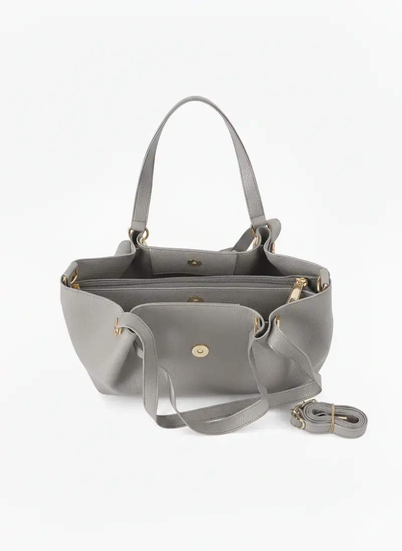 Dual Set Handbag with Detachable Pouch BA-55