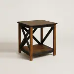 Rustic Charm in the Heart of Your Home: Why This X-Frame End Table is a Must-Have