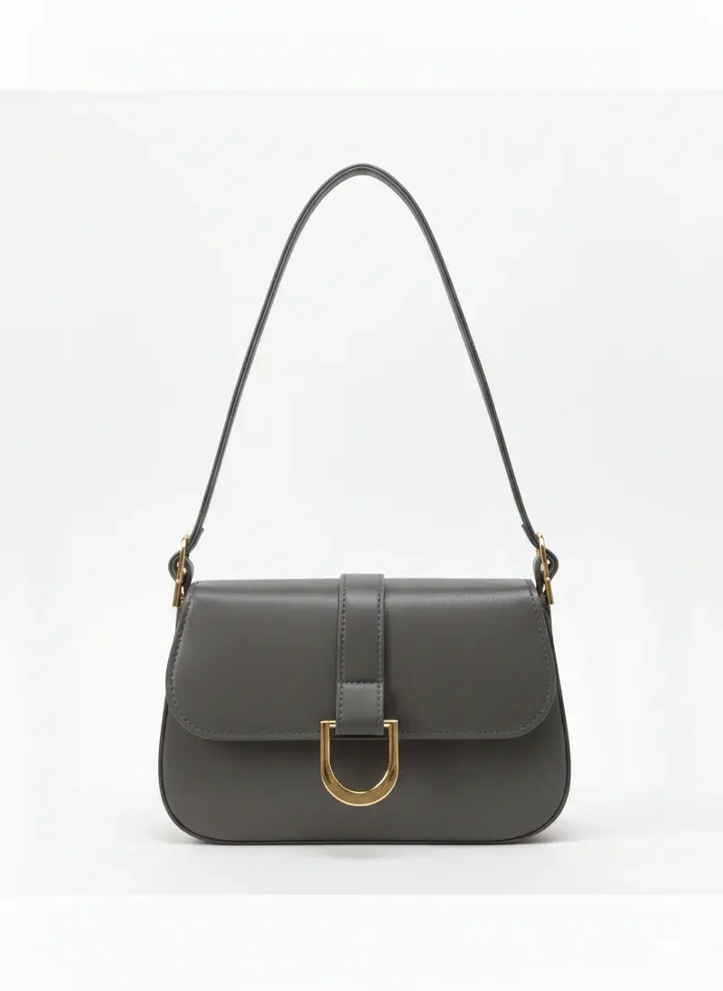 Classic Shoulder Bag with Gold Clasp BA-56