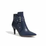 Boot Mid Heels Leather R-599