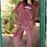 burgundy pyjama set