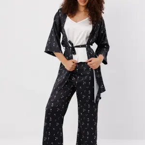 Floral Satin Robe
