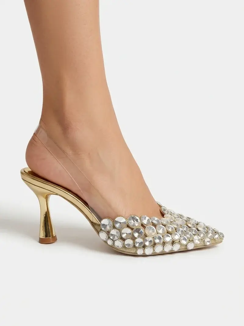 Shimmer Rhinestone Heels C-94