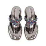 Shimmer Luxe Embellished Flat Sandal SF-76