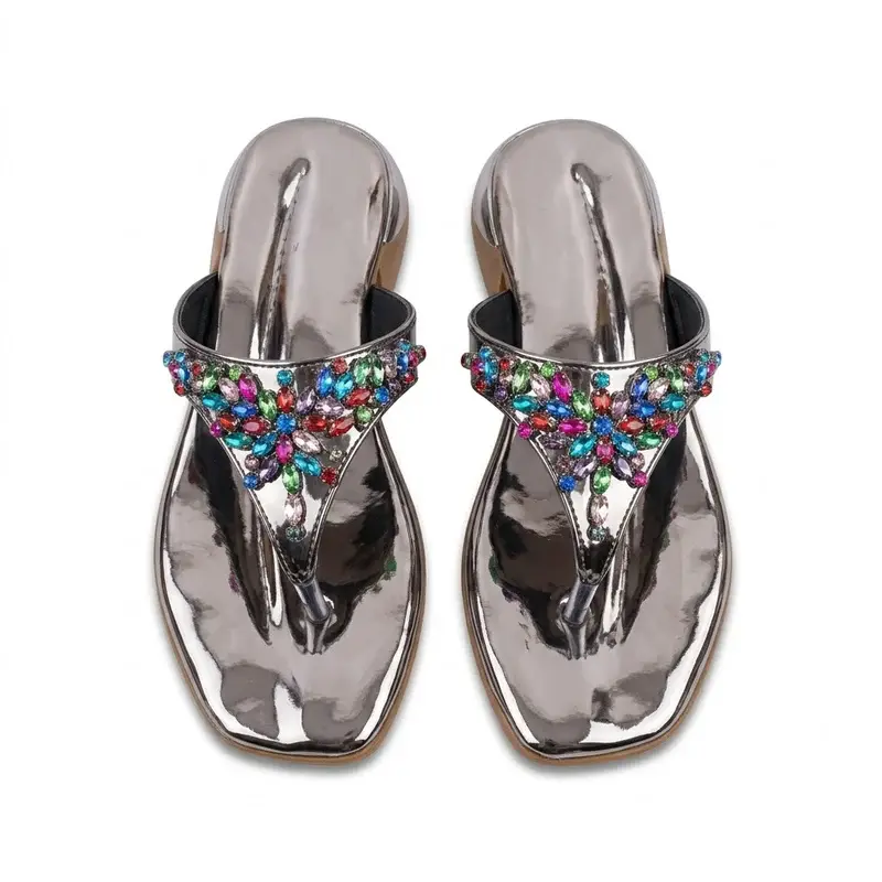 Shimmer Luxe Embellished Flat Sandal SF-76