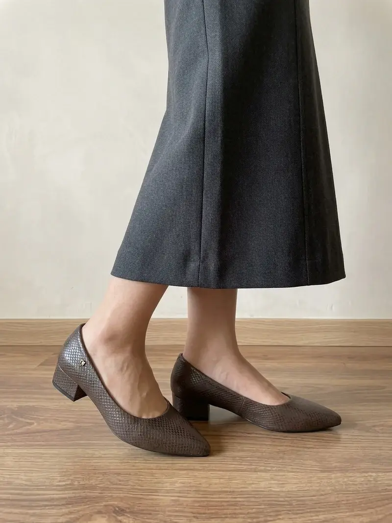 Elegant Snake-Texture Heels BN-52