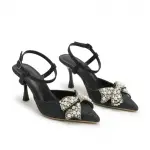 Pearl Bow Shimmer Heels C-95