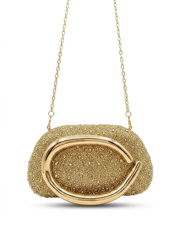 Beaded Evening Bag with Gold Metal Frame VS-74