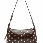 Studded Leather Shoulder Bag BA-53