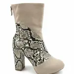 Half-boot suede in Lazar leather B-35