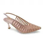 Crystal Embellished Mesh Heels C-89