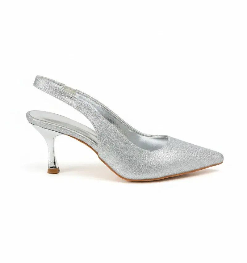 Elegant Shimmer Slingback Heel C-81