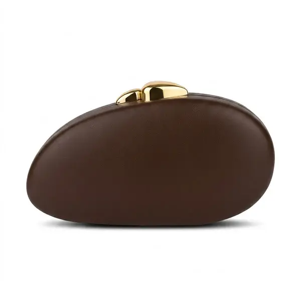 Luxury Oval Clutch with Gold Closure VS-59