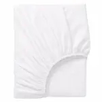 Agha Home Essential Comfort Microfiber Fitted Sheet White Stripe