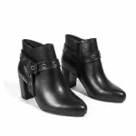 Boot Mid Heels Leather R-510