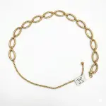 Women's Oval Link Chain Waist Belt U-31