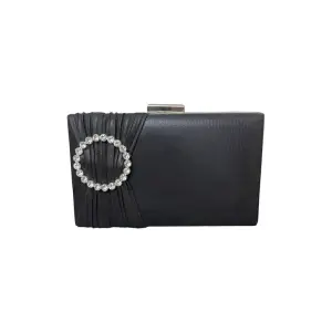 Clutch Bag With a Shiny Front Ring-VS-35
