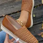 Women's Woven Flat Shoes BN-60
