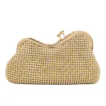 Black Sequin Bag with Metal Frame VS-52