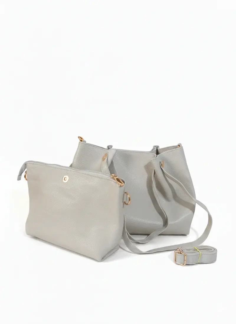 Dual Set Handbag with Detachable Pouch BA-55