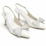 Sparkling Bow Evening Heels C-106