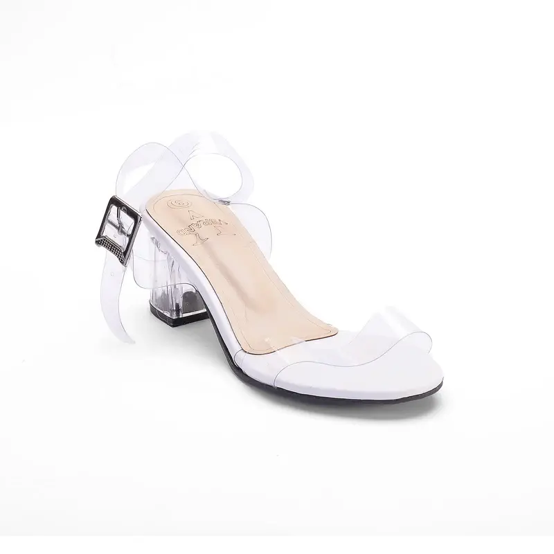 Transparent Heel Sandal C-49