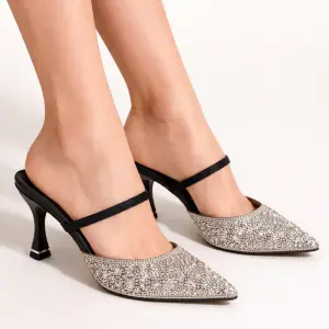 Shimmer Heels with Statement Heel C-93