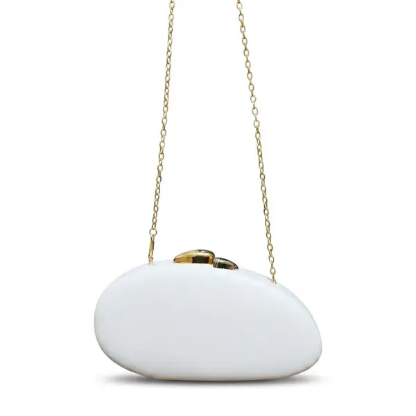 Luxury Oval Clutch with Gold Closure VS-59