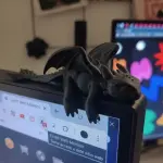 Sleeping Toothless Monitor Buddy