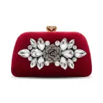 Classic Crystal-Embellished Evening Clutch VS-64