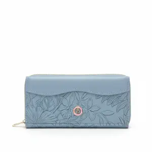 Flora Embossed Leather Wallet–WAL-5