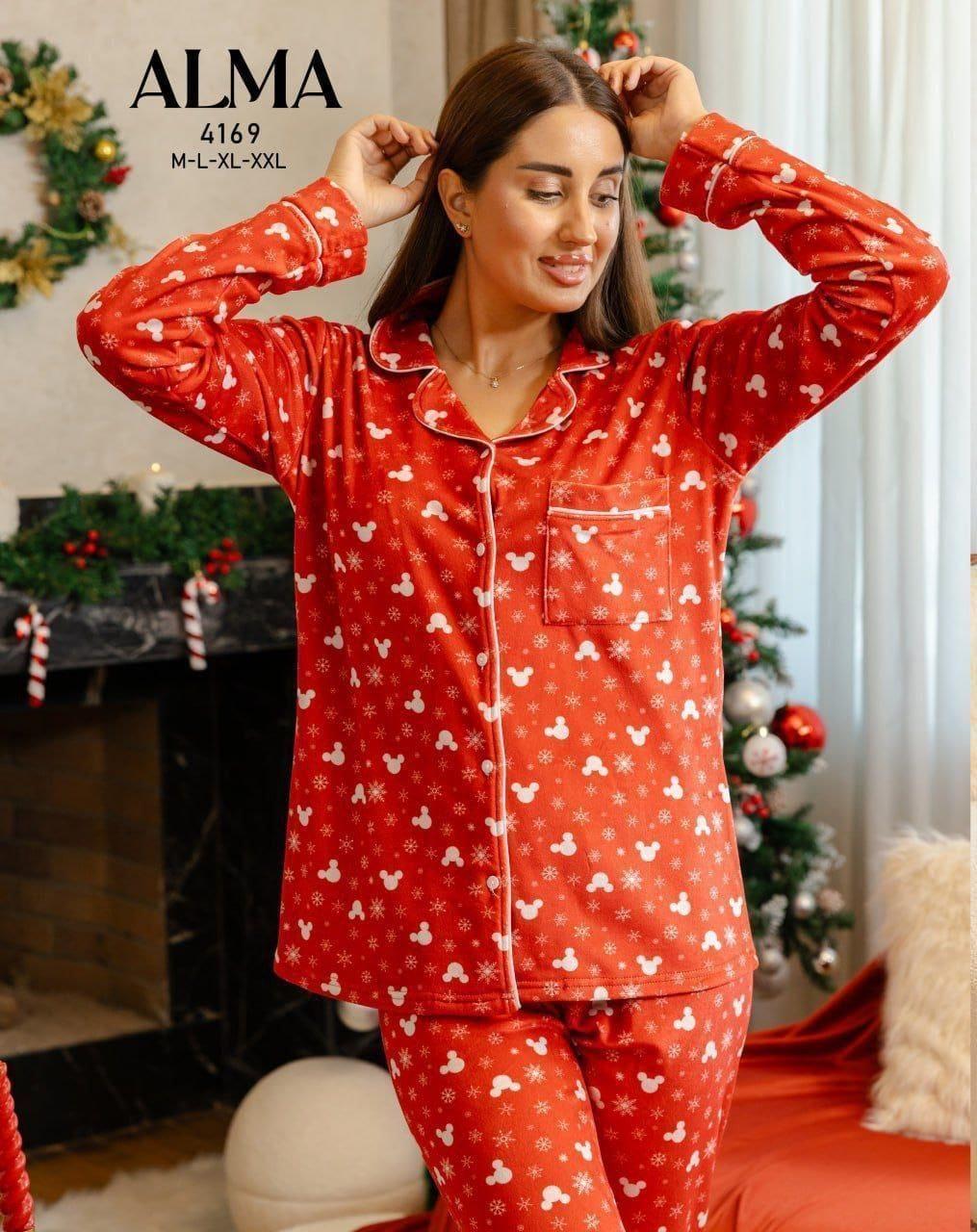 red pyjama set