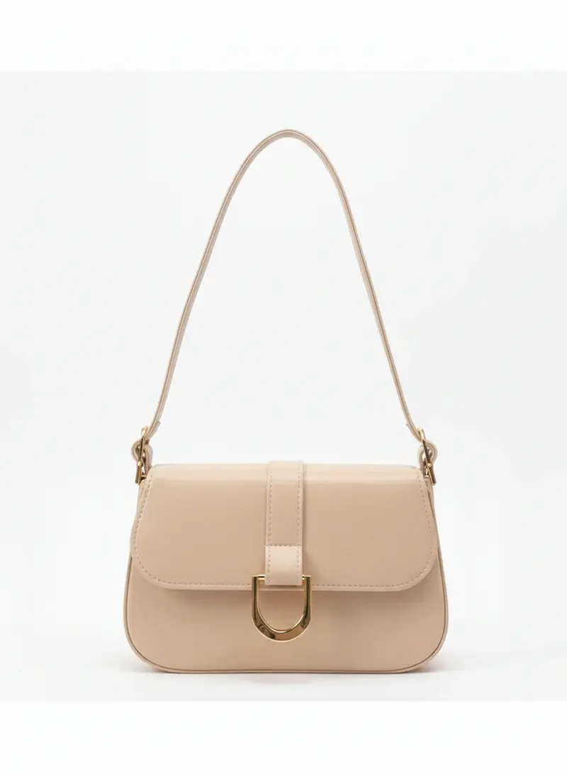 Classic Shoulder Bag with Gold Clasp BA-56