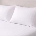 Agha Home Essential Comfort Microfiber Pillowcases White Stripe (2PCS)